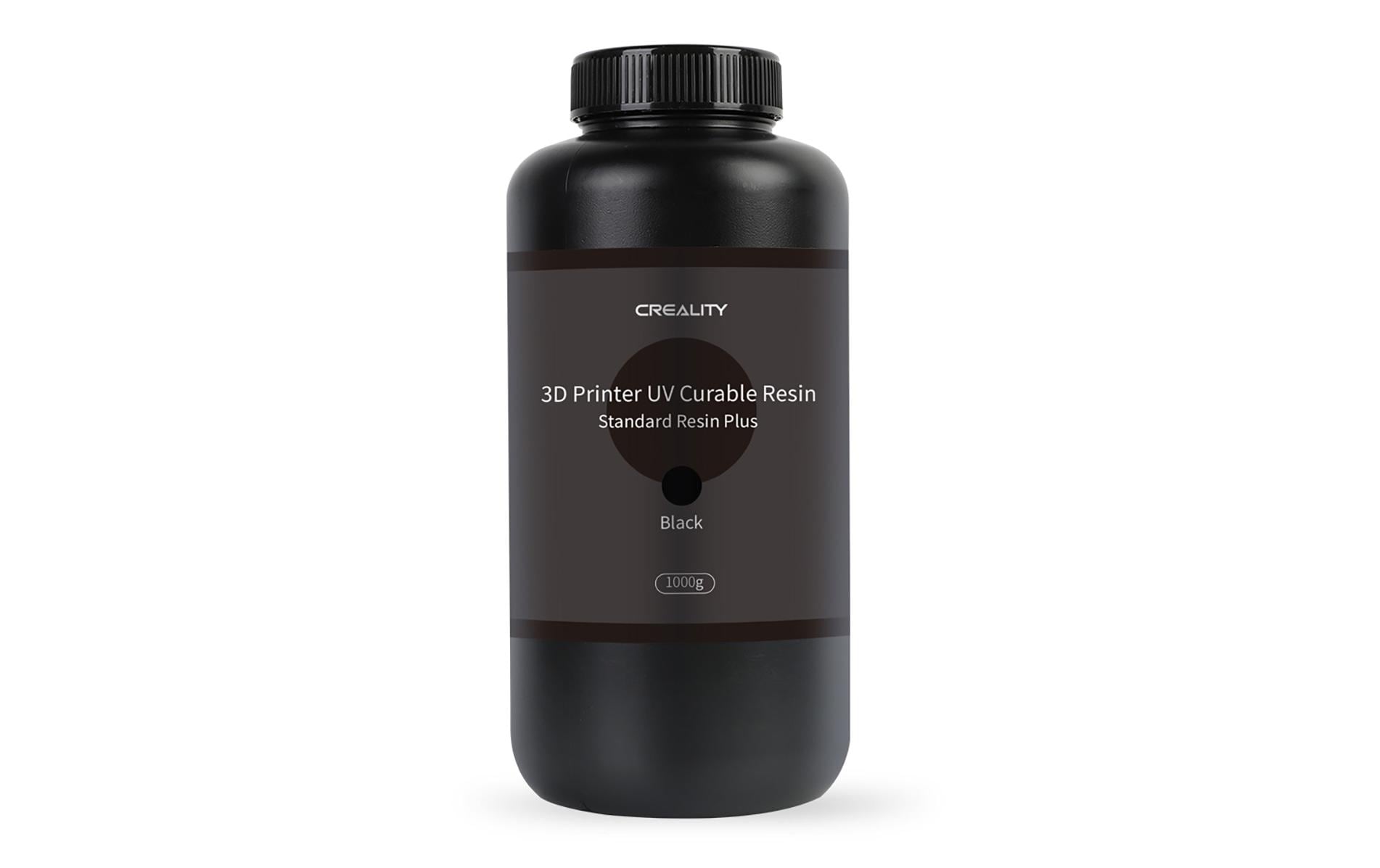 Creality 3D UV-Harz Resin Plus, Schwarz, matt, 1,4 kg (2 l) – für DLP- und SLA-3D-Drucker
