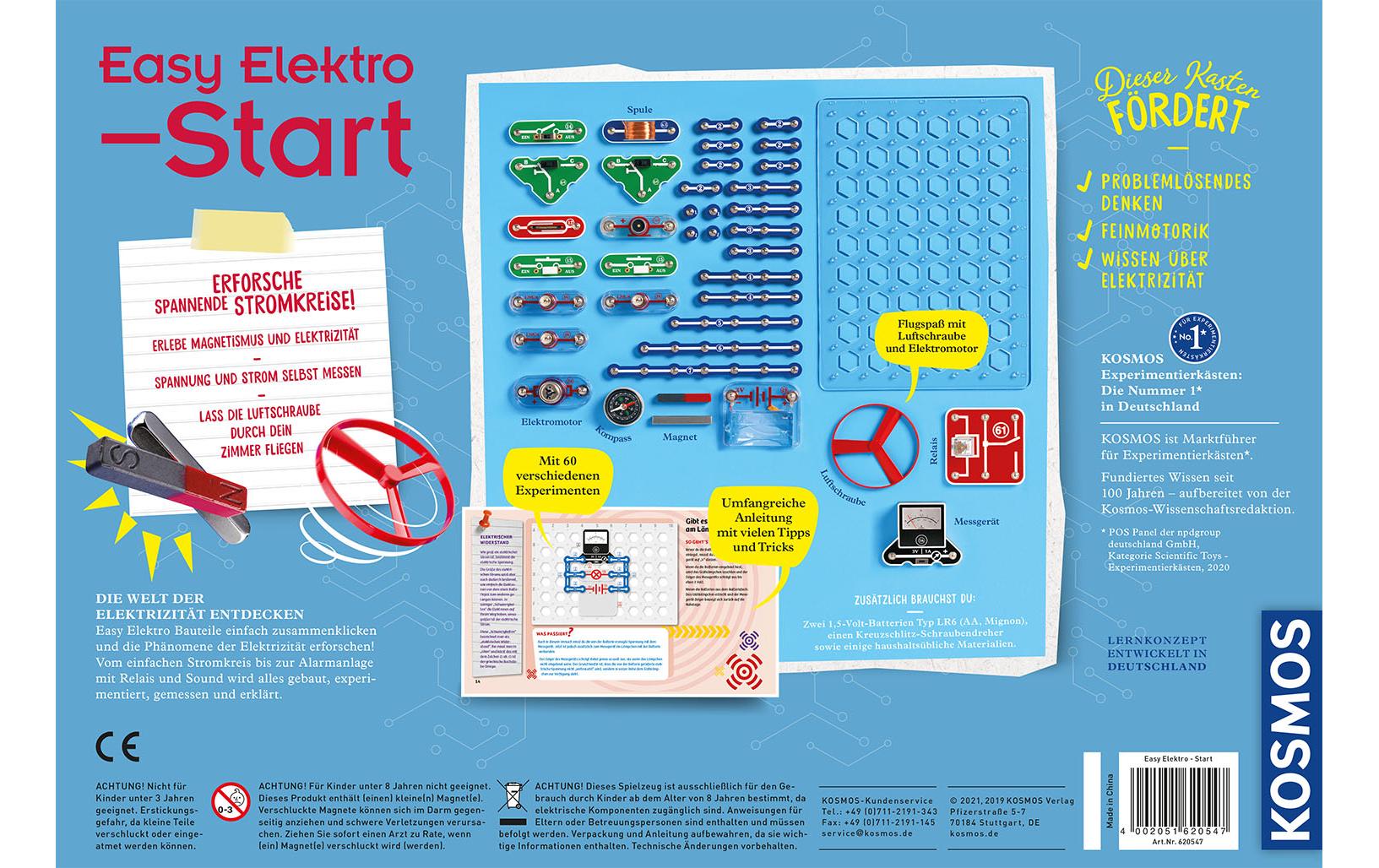 Kosmos Experimentier-Bausatz – Easy Elektro - Start, Elektronik, ab 8 Jahren
