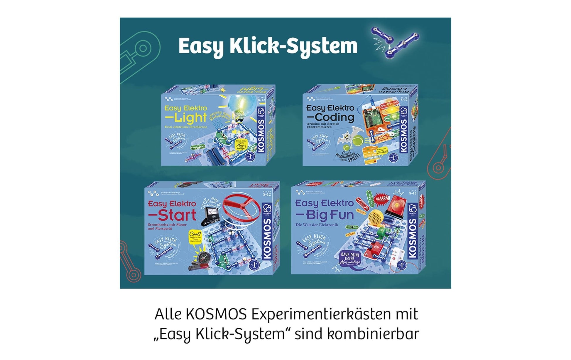 Kosmos Experimentier-Bausatz – Easy Elektro - Start, Elektronik, ab 8 Jahren