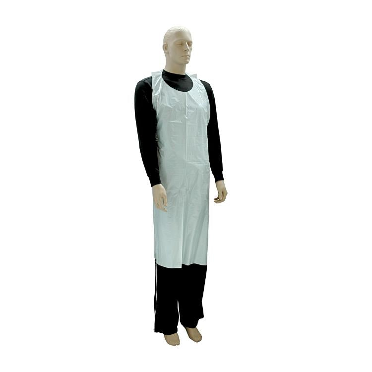 Weitawear Einwegschürze – 76×125 cm, LDPE, Weiss, 50 Stück