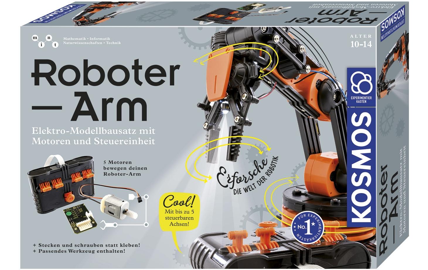 Kosmos Experimentier-Bausatz – Roboter-Arm, Batterien erforderlich, ab 10 Jahren