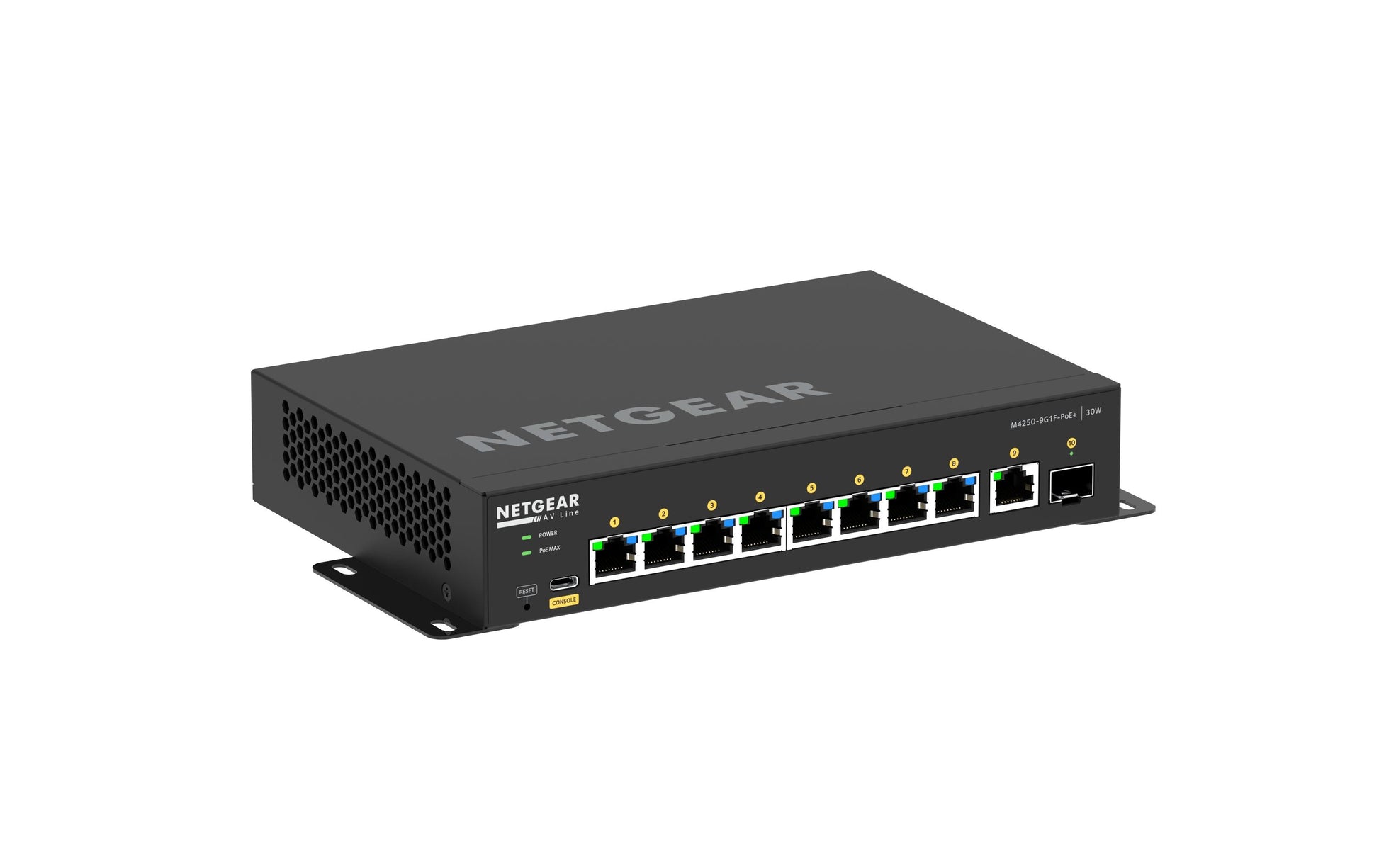 NETGEAR GSM4210PD-100EUS – Managed Switch – 8×GbE, L2+/L3, PoE+ 110 W, 19" Rack
