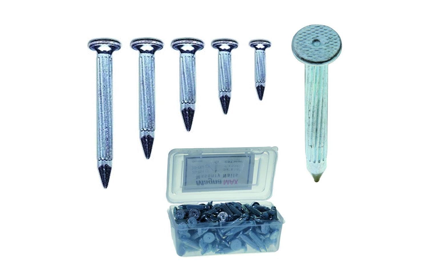 Laserliner Vermessungsnägel – Ø 6,35 × 50 mm, Stahl, 100 Stk.