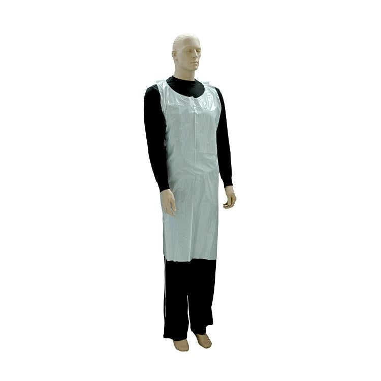 Weitawear Schürze – LDPE, 76×122 cm, Weiss, 100 Stück