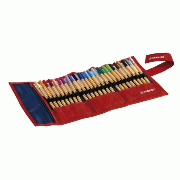 STABILO Fineliner – 25er-Set – 0,4 mm – 25 Farben, sortiert