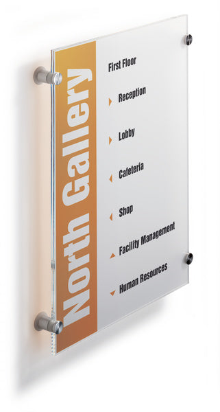 Durable Crystal Sign Türschild – 297 × 420 mm – Acryl – transparent – 1 Stk.