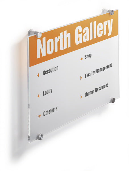 Durable Namensschild Crystal Sign – 297×420 mm, Acryl, transparent, 1 Stk.
