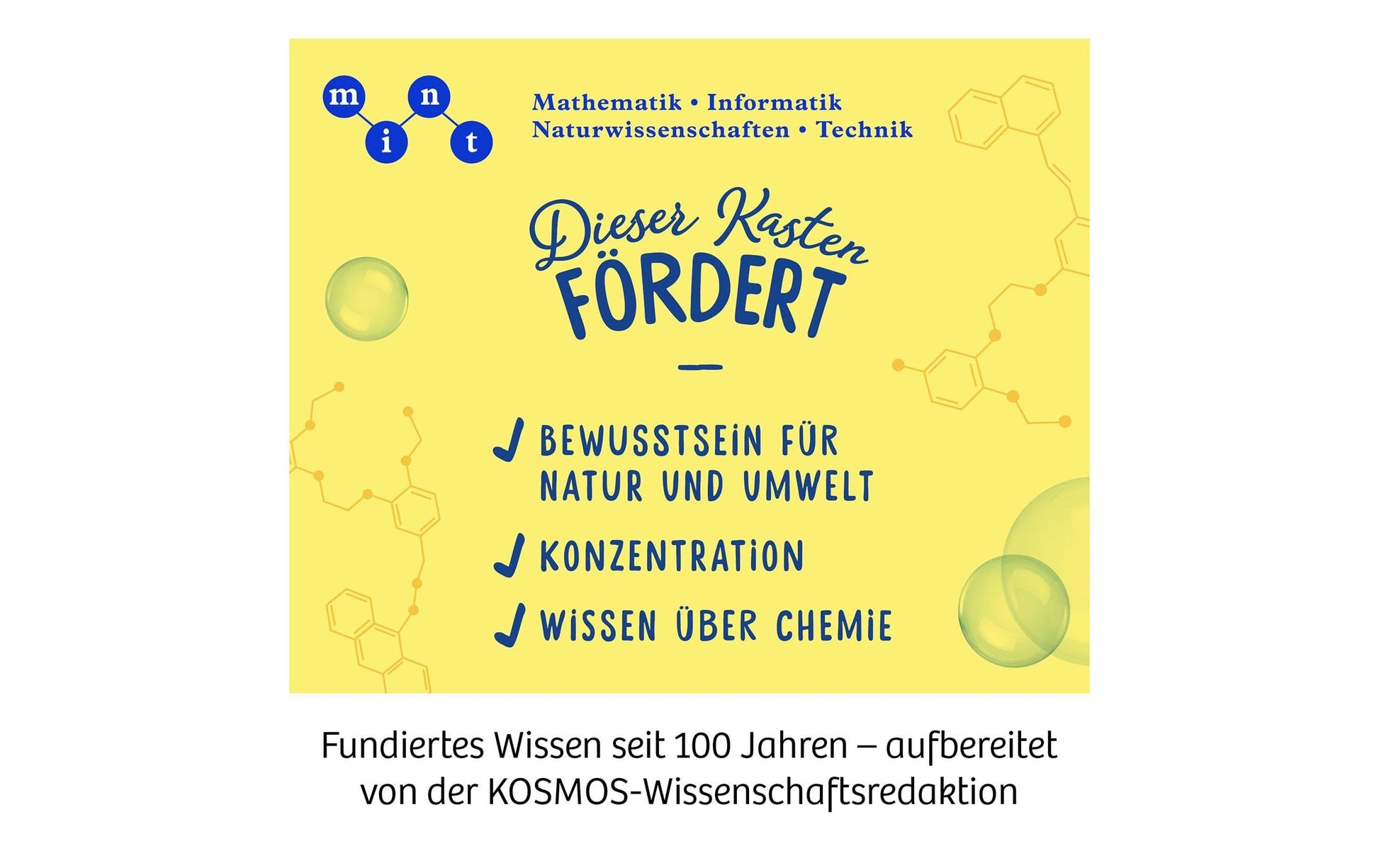 Kosmos Experimentier-Bausatz – Chemielabor C 500 X, inkl. Anleitung (52 Seiten), ab 9 Jahren