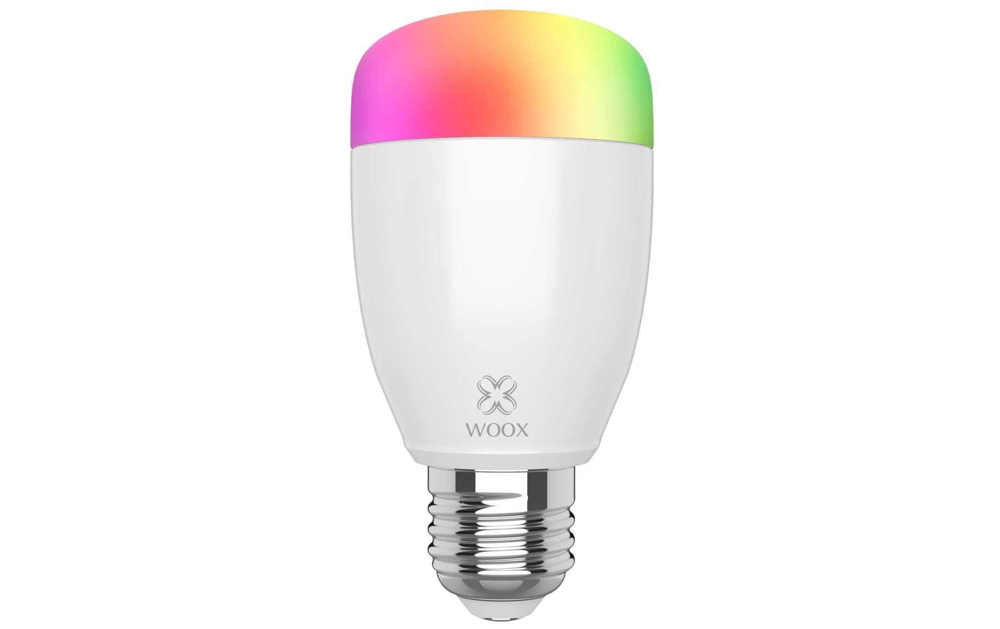 WOOX Smart-Leuchtmittel E27 – RGB+CCT 2700–6500 K, 500 lm, 6 W, WLAN – für Amazon Alexa – 1 Stk. – Weiss
