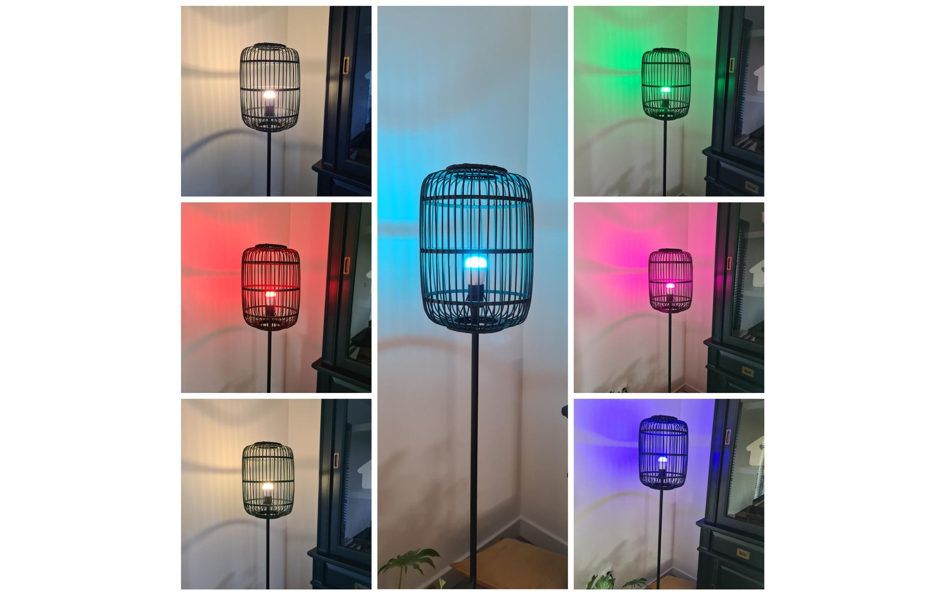 WOOX Smart-Leuchtmittel E27 – RGB+CCT 2700–6500 K, 500 lm, 6 W, WLAN – für Amazon Alexa – 1 Stk. – Weiss