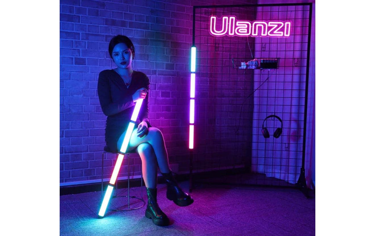 Ulanzi VL110 Tube-Light – 2500–9000 K, 1150 lx, Akku, 240 × 39 mm – Schwarz