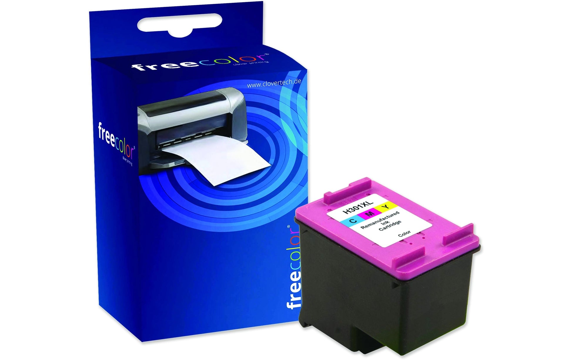 Freecolor Free Color Tintenpatronen-Multipack 301, kompatibel – für HP DeskJet 1000, 1050, 1055 und andere