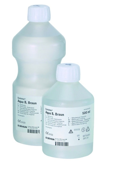 Spüllösung Aqua – steril – Flasche – 500 ml