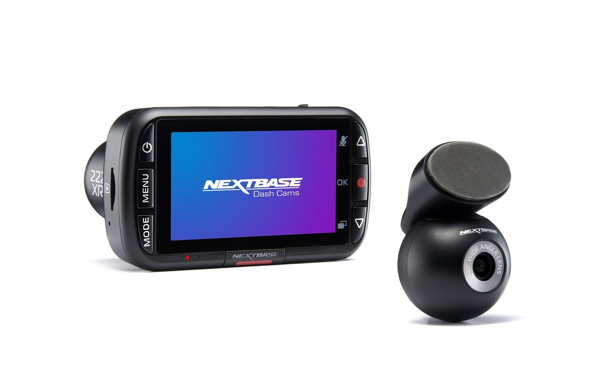 Nextbase Dashcam 222XRWC – Front 1080p, Rückseite 720p, 2,5" Display, Schwarz