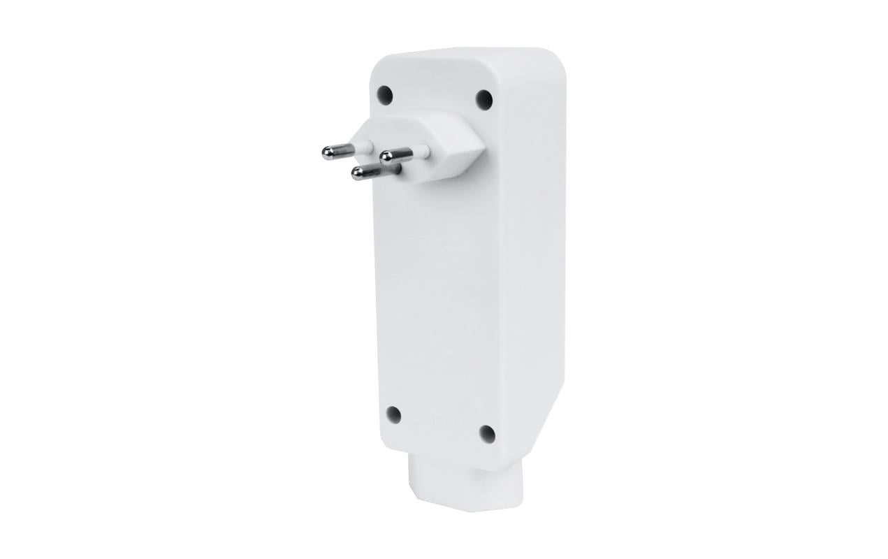 Steffen 50 00050 OS Mehrfachadapter T13 zu T13 – 4-fach, 250 V, 10 A, 0,13 m, Weiss