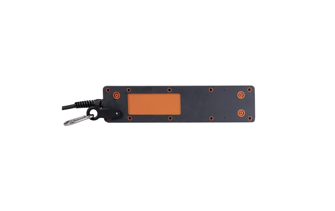 Steffen IP55 Professional Steckdosenleiste, 6×T15, 5 m, IP55, Eingang T15, Klappdeckel – Schwarz