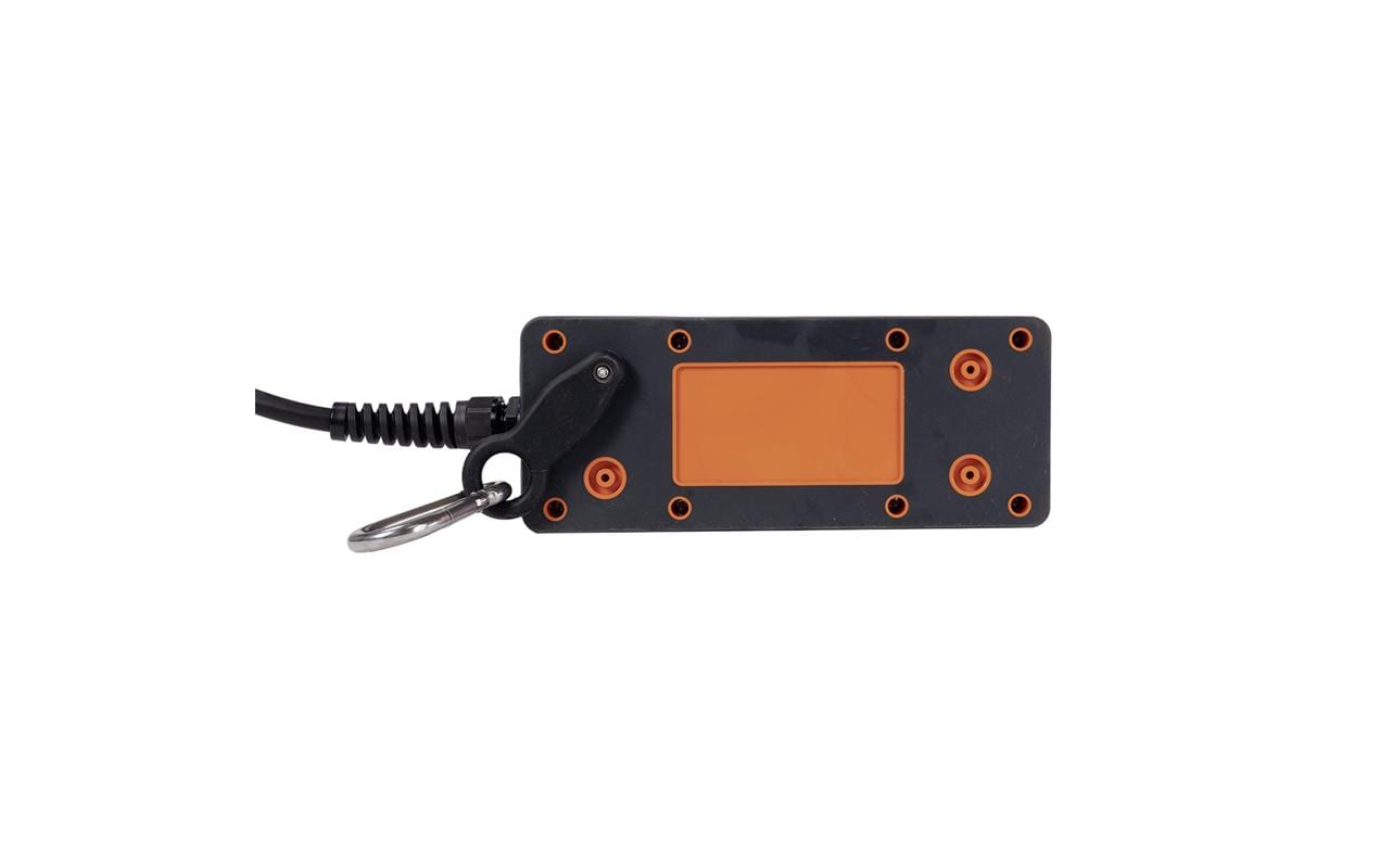 Steffen IP55 Professional Steckdosenleiste, 3×T23, ohne Schalter, 3 m, Klappdeckel – Anthrazit/Blau