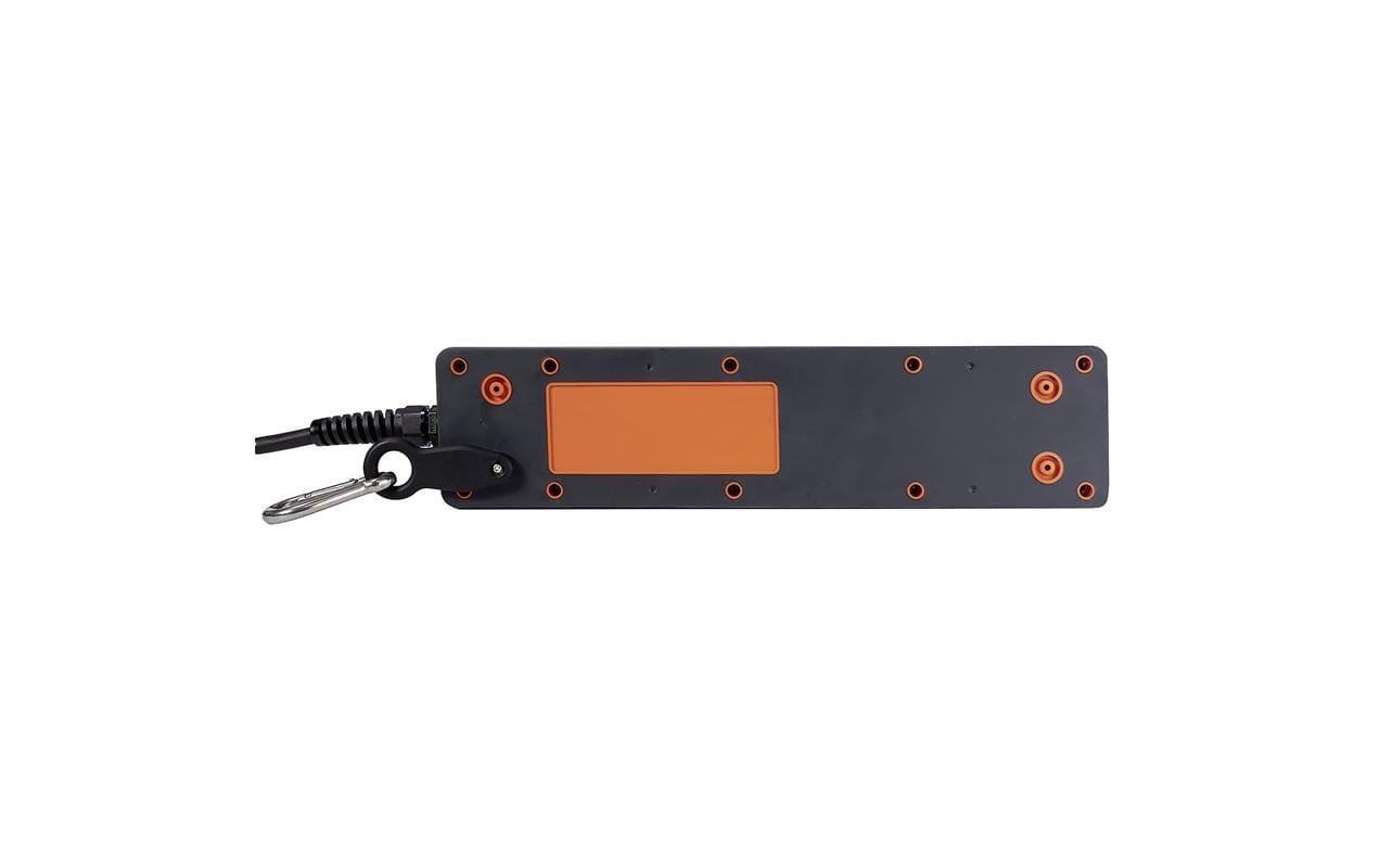 Steffen IP55 Professional Steckdosenleiste, 6×T23, 5 m, Eingang T23, Klappdeckel – Schwarz/Blau