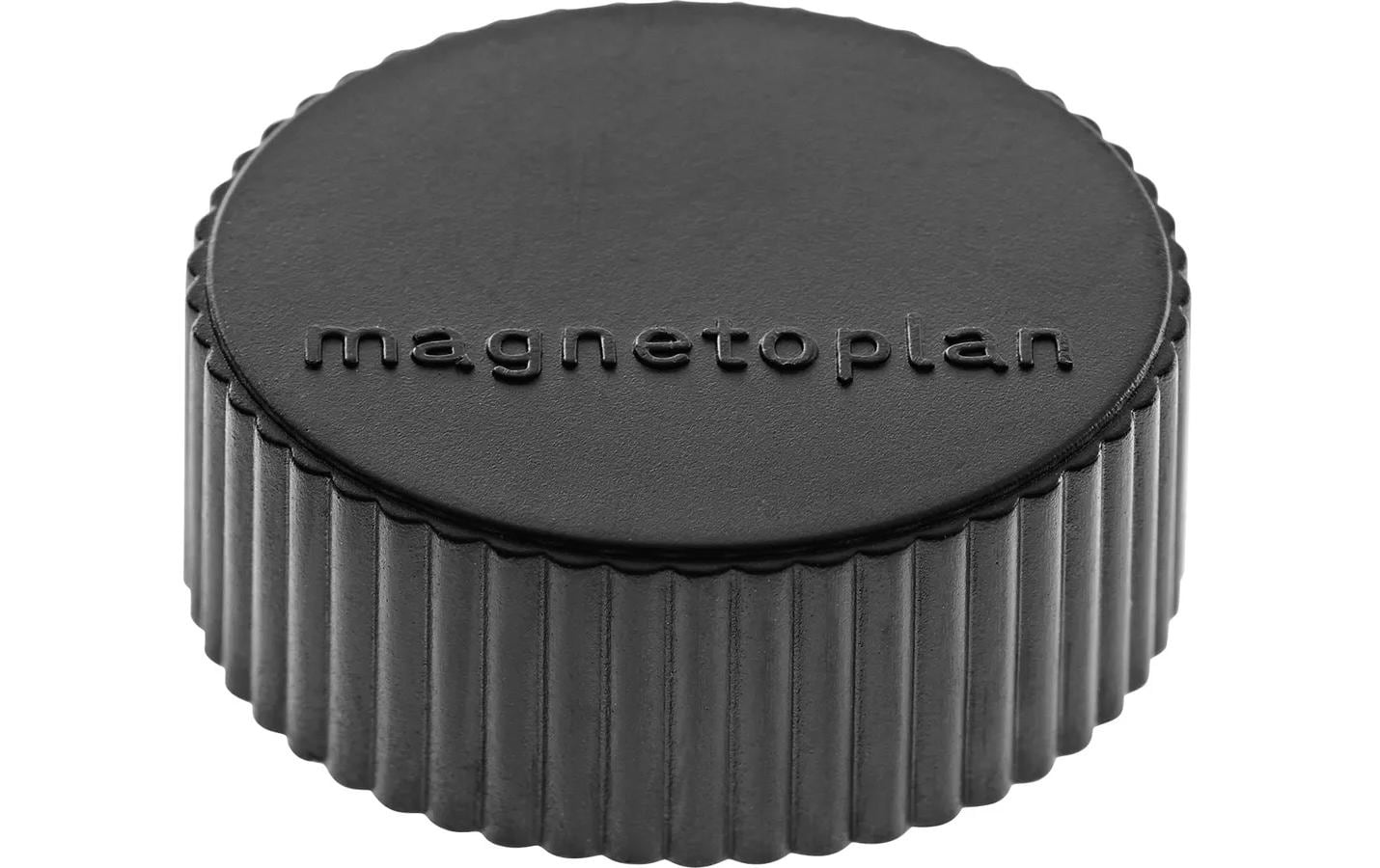 Magnetoplan Tafelmagnete – Ø 34 mm, 10 Stk., schwarz