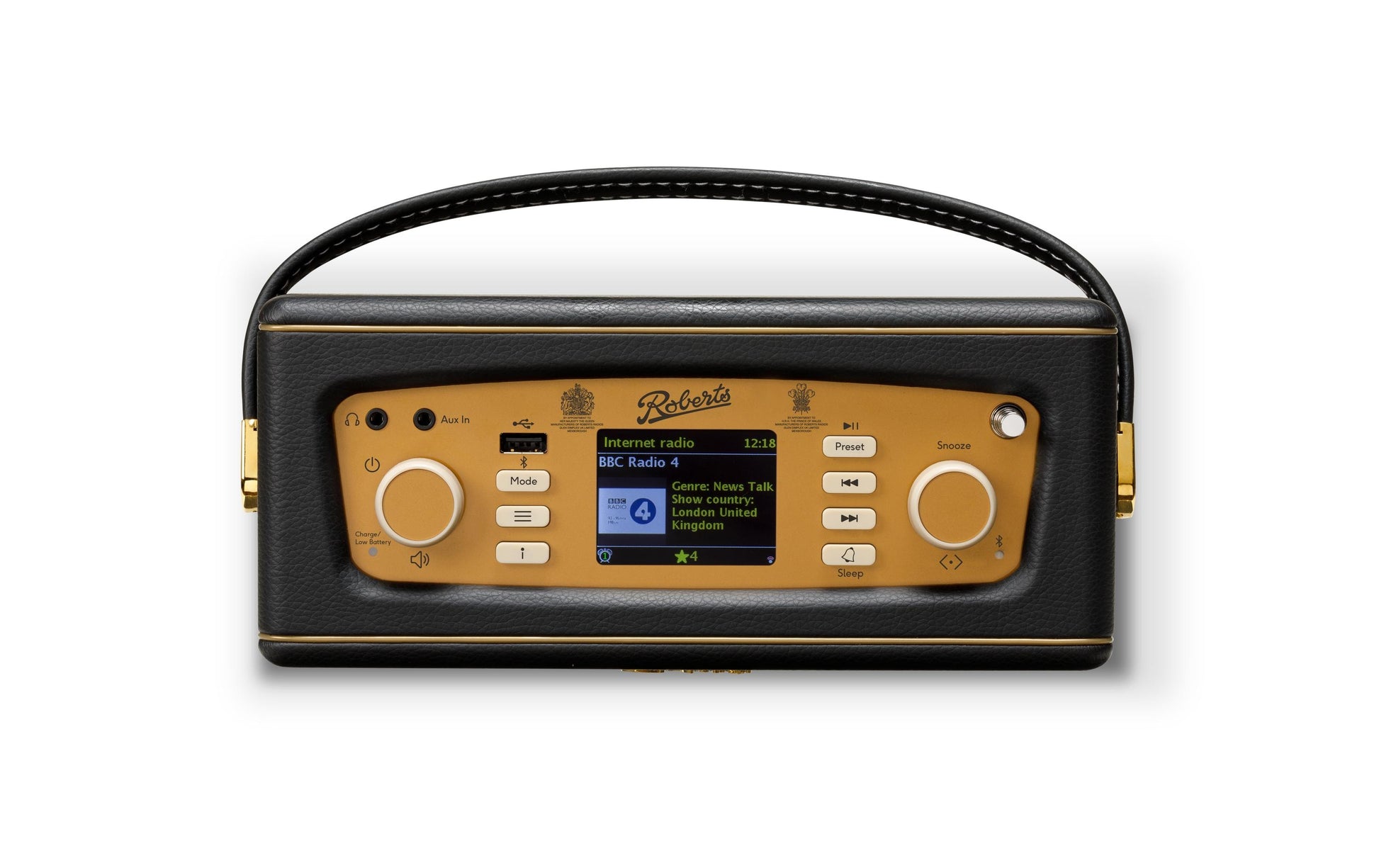 Roberts Radio Roberts Revival iStream 3L – DAB-/Internetradio – DAB+, UKW, Internetradio, Bluetooth – Schwarz