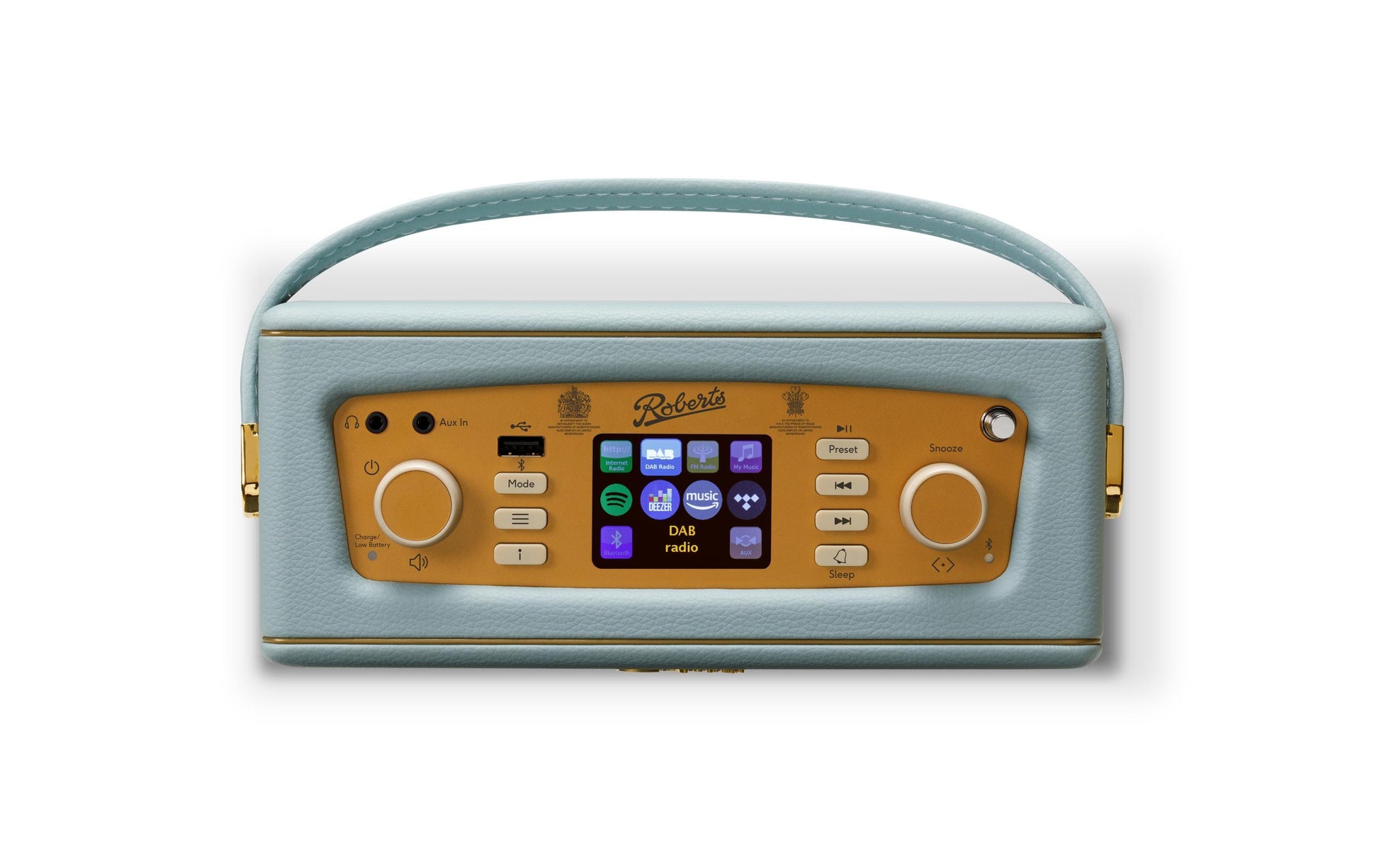 Roberts Radio Roberts Revival iStream 3L – DAB-/Internetradio – Portabel – DAB+, Internetradio, Bluetooth – Hellblau