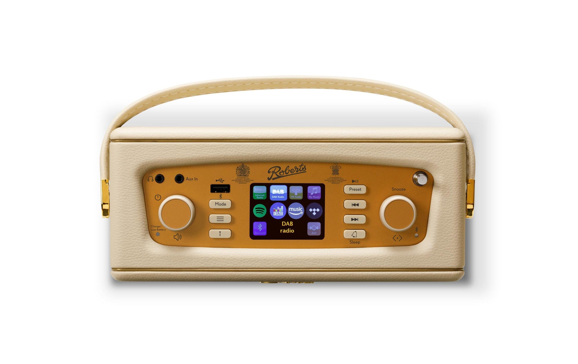 Roberts Radio Roberts Revival iStream 3L – DAB-/Internetradio – Portabel – DAB+, UKW, Bluetooth – Beige