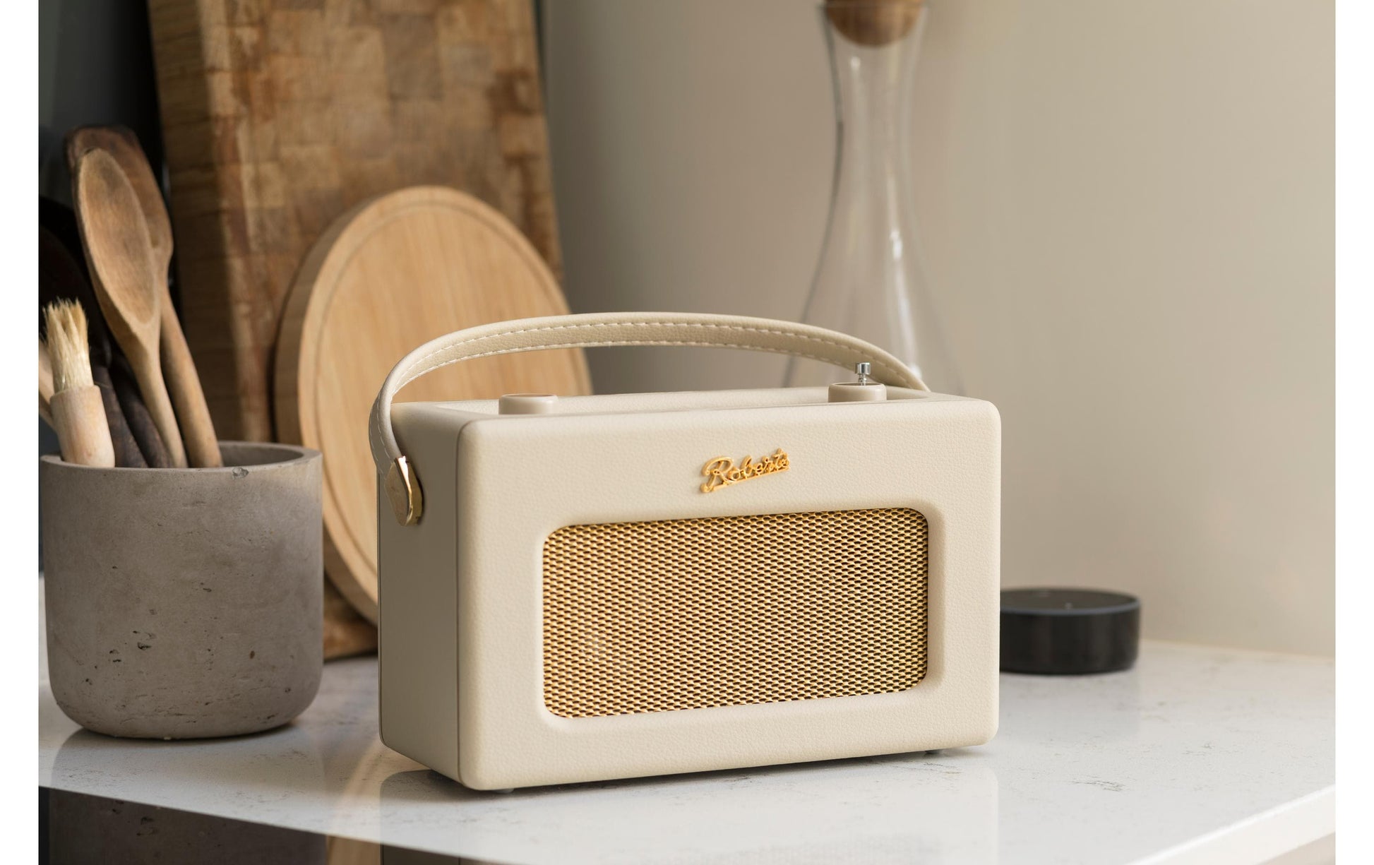 Roberts Radio Roberts Revival iStream 3L – DAB-/Internetradio – Portabel – DAB+, UKW, Bluetooth – Beige