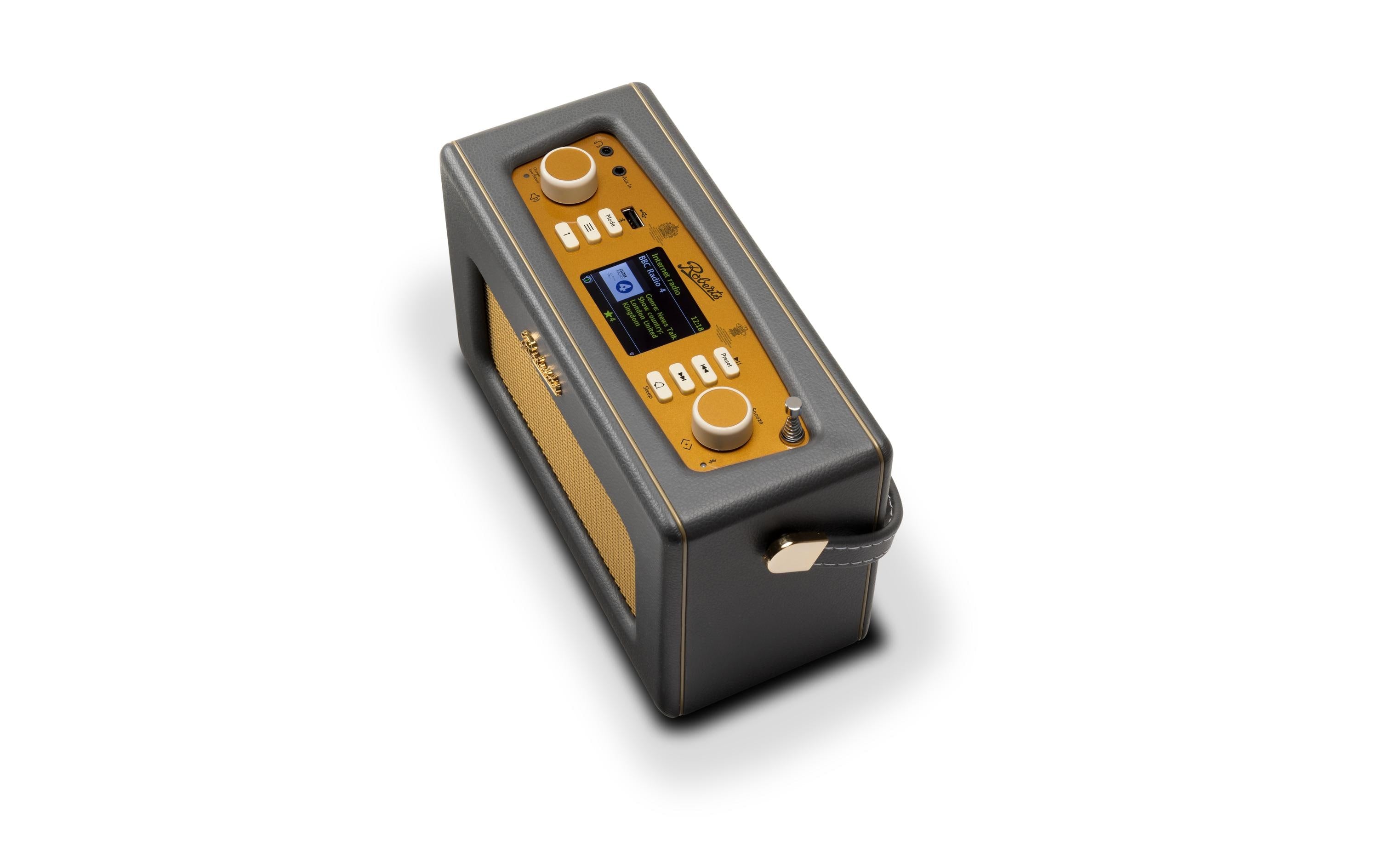 Roberts Radio Roberts Revival iStream 3L – DAB-/Internetradio – Portabel – DAB+, Internetradio, Bluetooth, Akkubetrieb – Grau