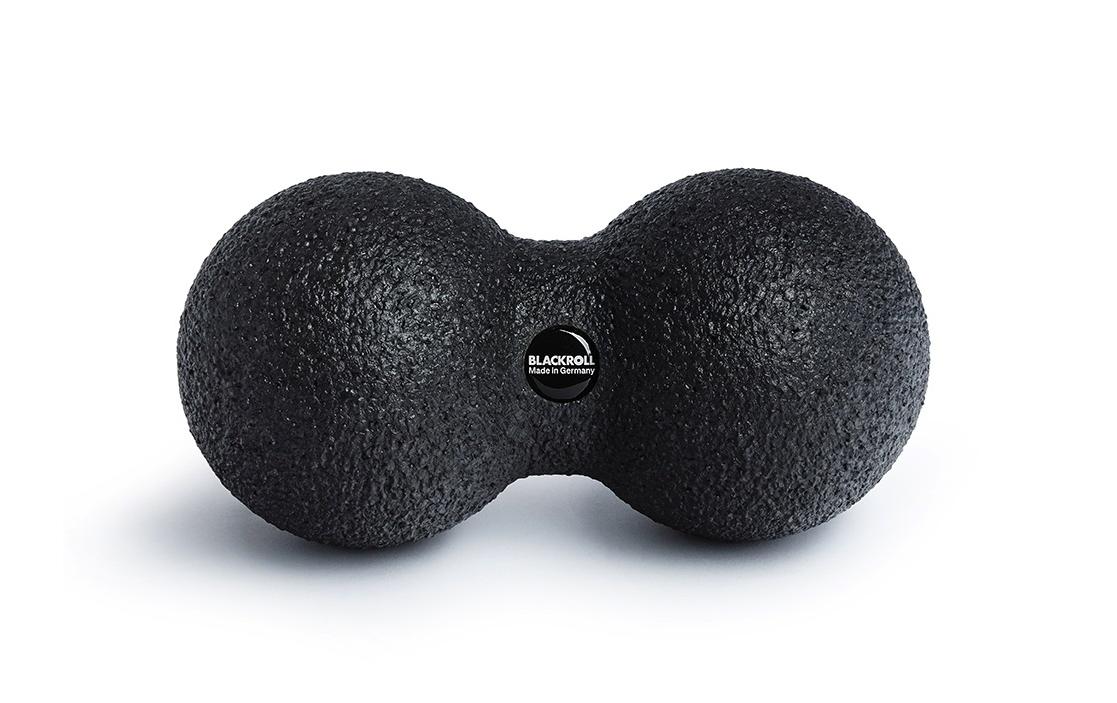 Blackroll Faszienball Duoball 08 – für Hals/Nacken, 8 cm, schwarz