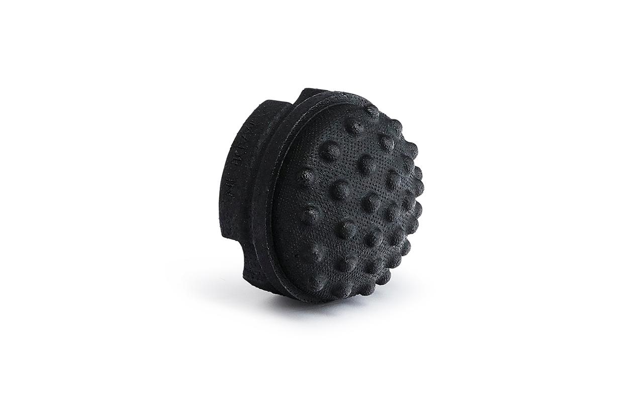 Blackroll Massagerolle Twister – hart – Ø 7 cm × 5 cm, schwarz, Schaum