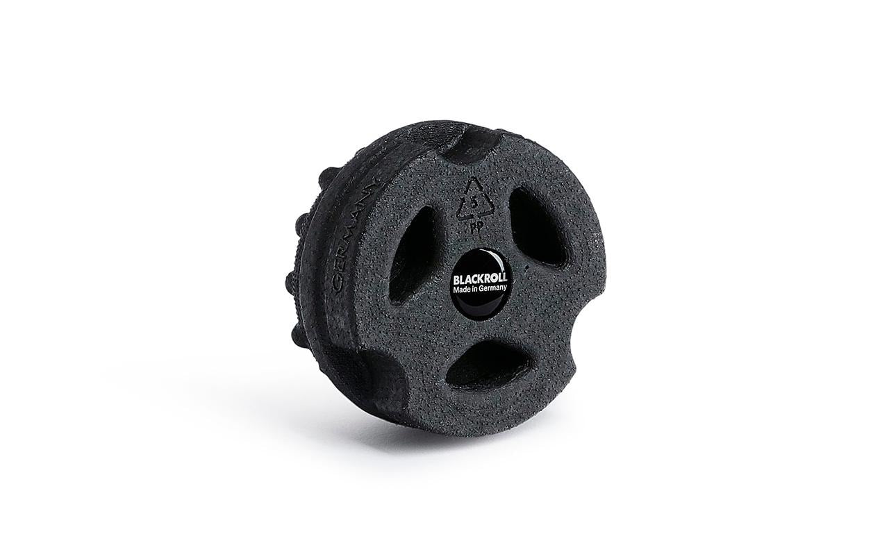 Blackroll Massagerolle Twister – hart – Ø 7 cm × 5 cm, schwarz, Schaum