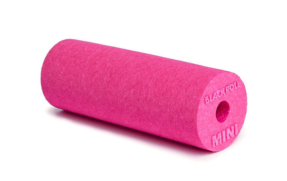 Blackroll Faszienrolle Mini – mittel – 6 cm × 15 cm – pink – Schaum
