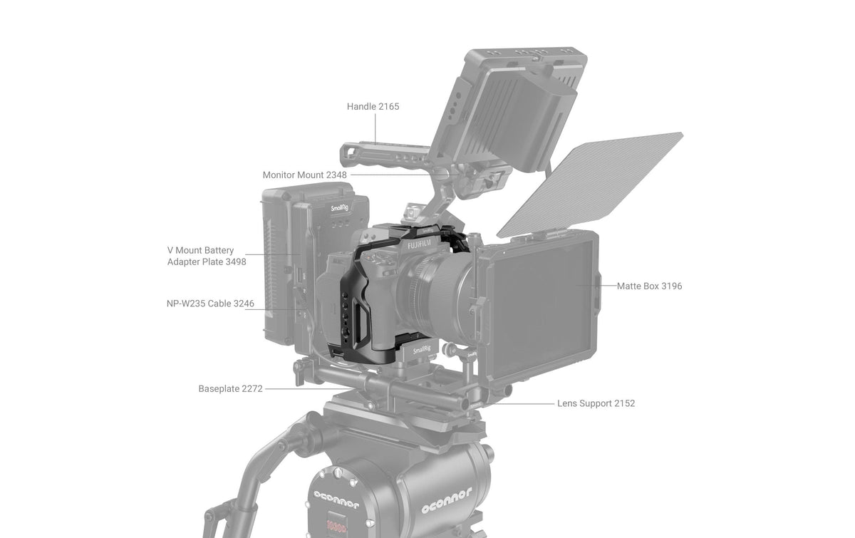 SmallRig 3934B Cage – Aluminium, 151 × 68 × 109 mm, 165 g – für Fujifilm X-H2, X-H2S – Schwarz