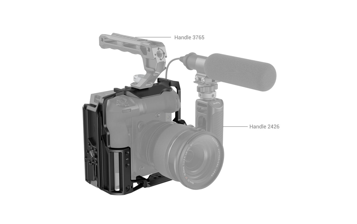 SmallRig 3933 Kamera-Cage – für FUJIFILM X-H2S (mit FT-XH/VG-XH Batteriegriff) – Schwarz