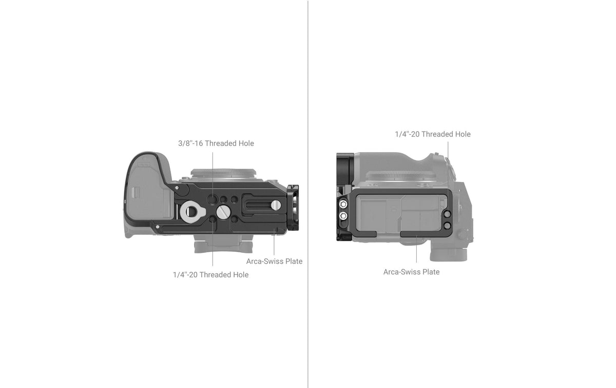SmallRig 3928B Cage (L-Halterung) – für Fujifilm X-H2, X-H2S – Aluminium, Schwarz
