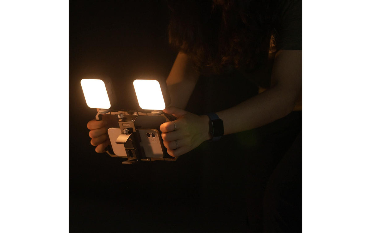 SmallRig simorr P96 Streaming-Licht – 96 LEDs, 5 W, 1100 Lux, 2700–6500 K, CRI 95 – Akku, dimmbar, USB-C