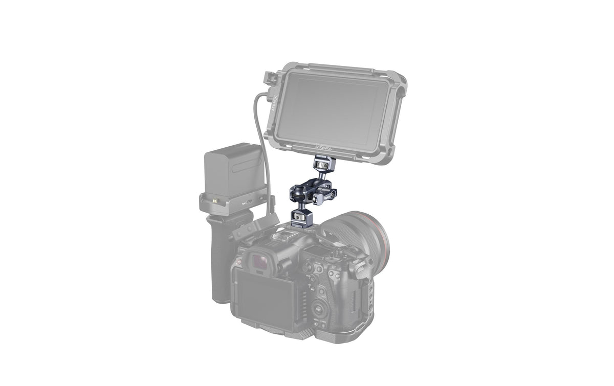 SmallRig Magic Arm mit Doppel-Kugelköpfen Montagearm – 6 kg Traglast – Aluminium, Edelstahl