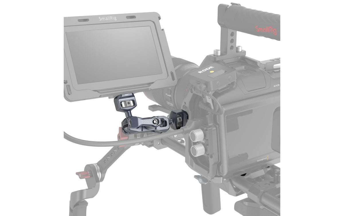 SmallRig Magic Arm mit Doppel-Kugelköpfen Montagearm – 6 kg Traglast – Aluminium, Edelstahl
