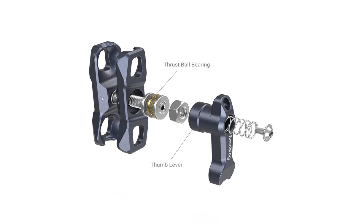 SmallRig Magic Arm Montagearm mit Doppel-Kugelköpfen – 6 kg Traglast – Aluminium, Grau