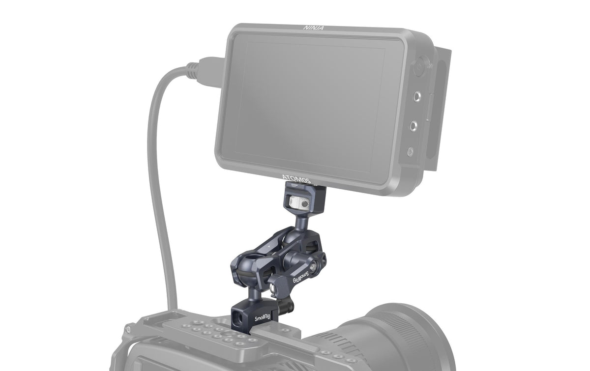 SmallRig Magic Arm Montagearm mit Doppel-Kugelköpfen – 6 kg Traglast – Aluminium, Grau