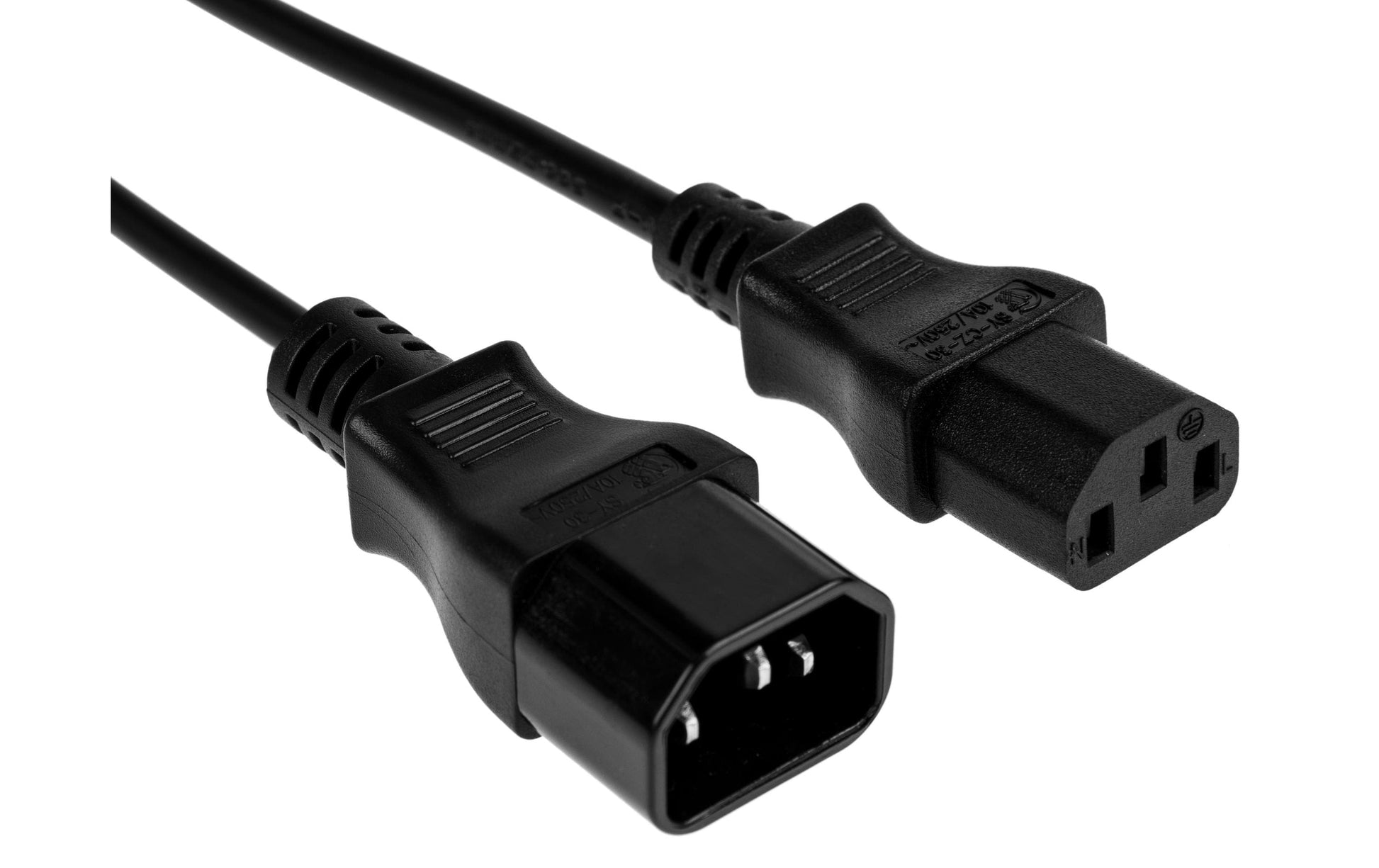 Furber. Netzkabel – IEC C14 zu IEC C13, 1,5 m, 2,5 A, schwarz