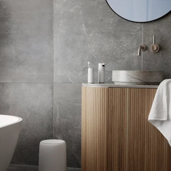 Blomus Kosmetikeimer Sono – 3 l – Kunststoff, rund – beige – Soft-Close