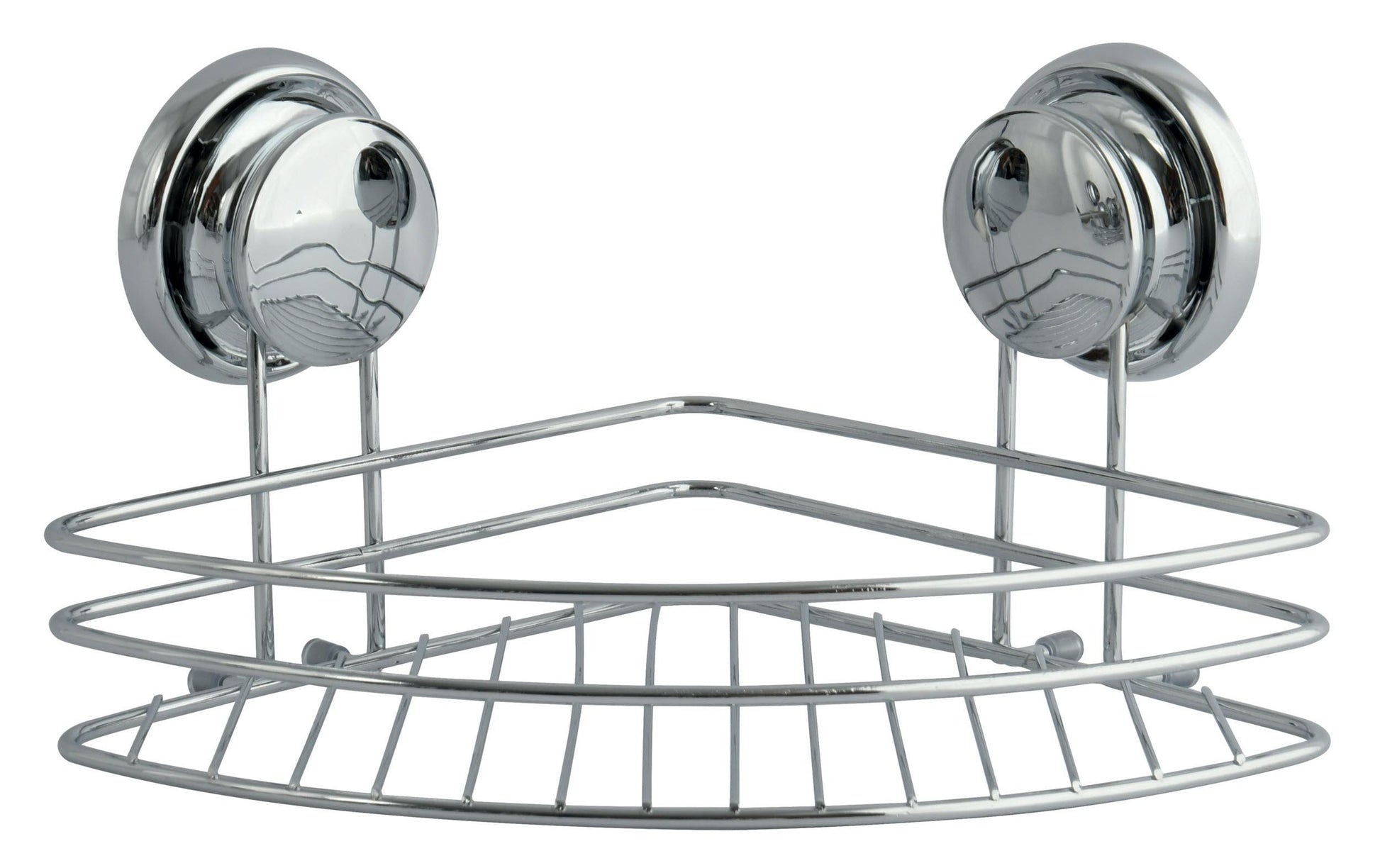 MSV Seifenhalter (Wand) – Edelstahl, Saugnapf, 21,5×21,5×13 cm, Chrom