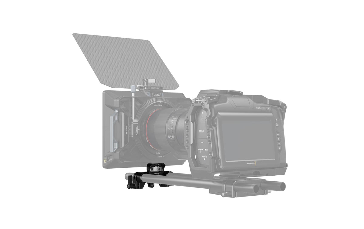 SmallRig 3652 Montageklemme – für Φ52–Φ95 mm, duale Φ15 mm Stangen, Star-Trail/Revo-Arcane u. a. – Schwarz