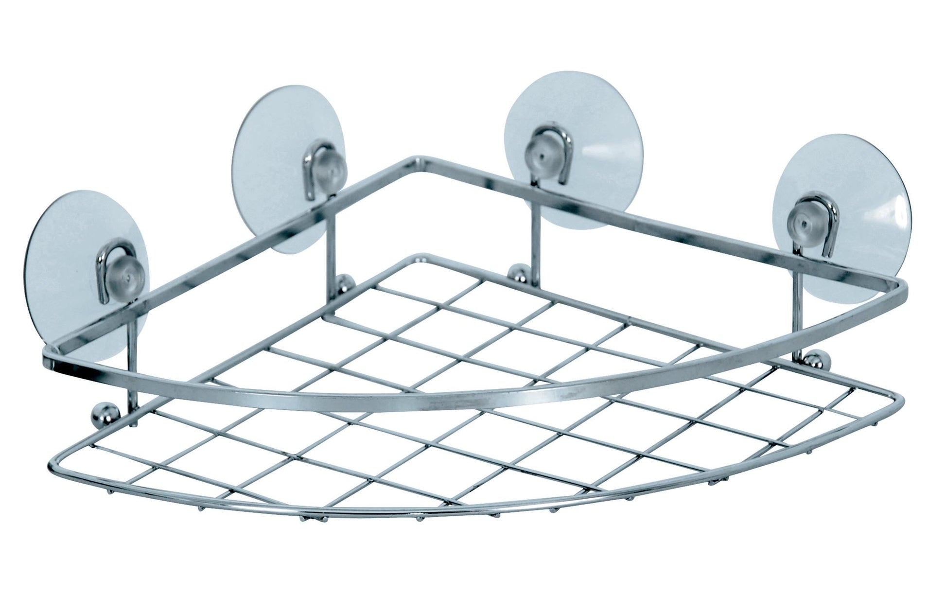 MSV Seifenhalter (Wand) – Edelstahl, Saugnapf, 20×20 cm, Silber