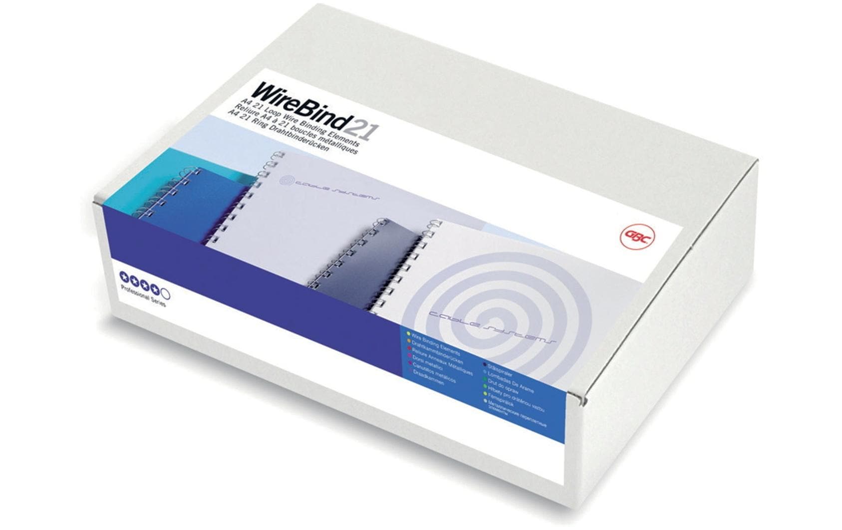 GBC Bindedisc-Ringe – für A4 – Ø 10 mm, silber, Draht – 100 Stk.