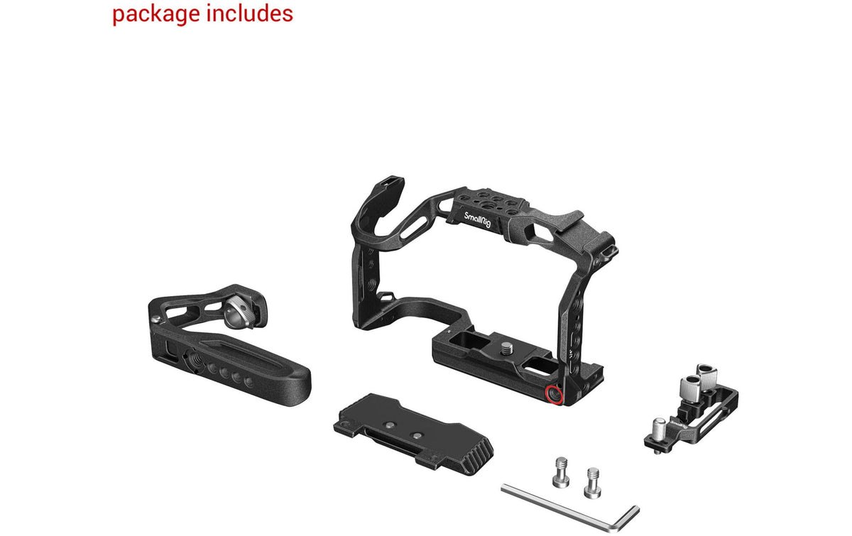 SmallRig Black Mamba Kit Kamerakäfig – Aluminium/ABS, 368 g – für EOS R5 C, EOS R5, EOS R6 – Schwarz