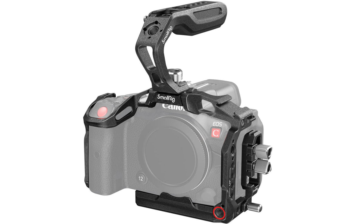 SmallRig Black Mamba Kit Kamerakäfig – Aluminium/ABS, 368 g – für EOS R5 C, EOS R5, EOS R6 – Schwarz