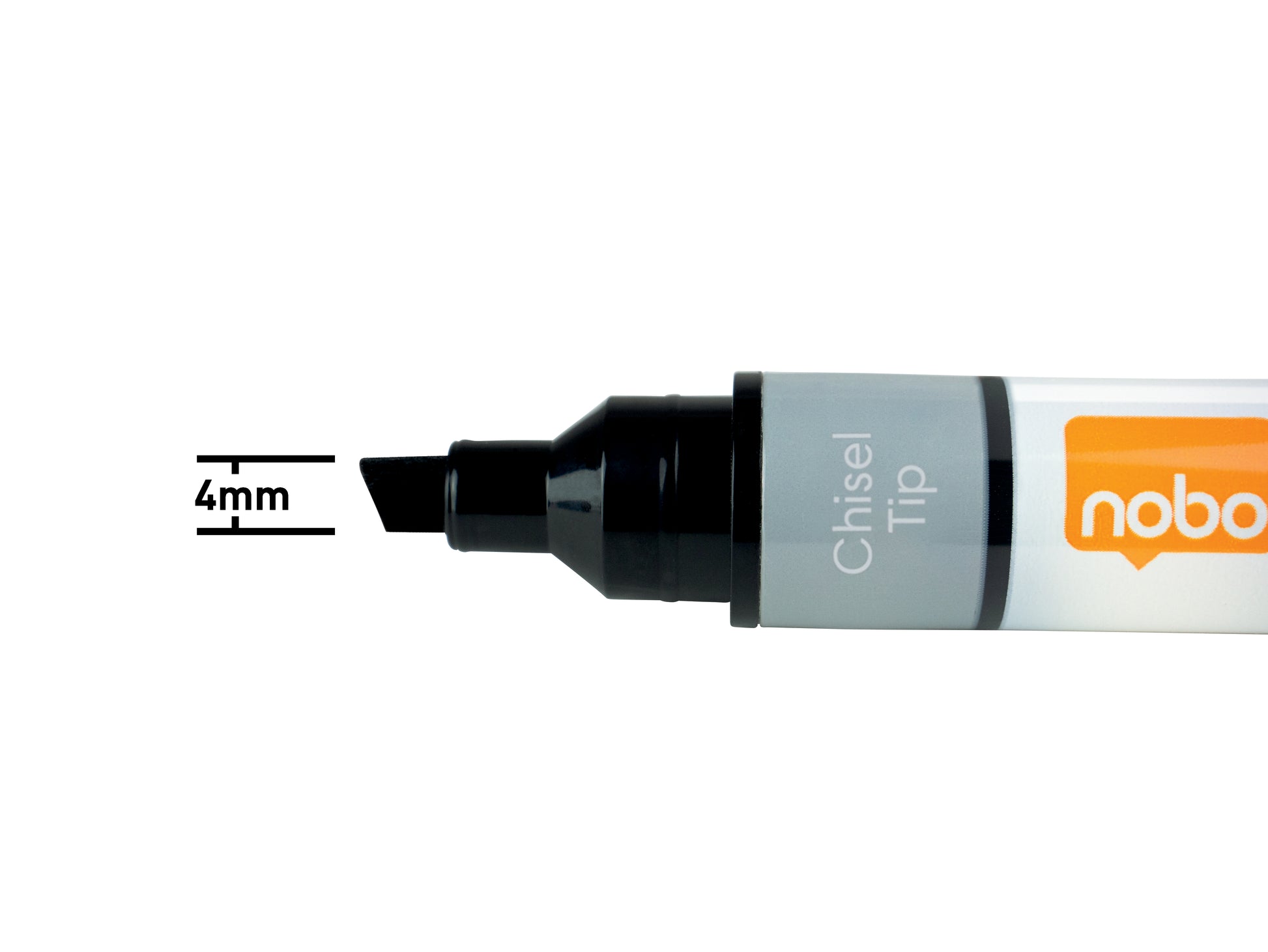 Nobo Nicht-permanenter Marker N-Marker Viscom – fein 4 mm – rot – 10er-Set – trocken abwischbar