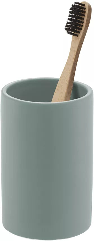 Diaqua Zahnputzbecher Zylo – Ø7,2×11 cm, Keramik, Salbei